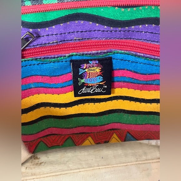 Laurel Burch 90s Cat Shoulder Bag Zip Tote AOP Whimsygoth Phoebe Buffay Cottage - Picture 4 of 13